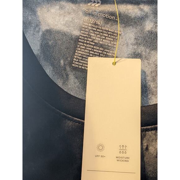 All in Motion Sleeveless Printed Tank Performance Shirt Gray L 12/14 Sports Camo - Picture 3 of 5